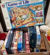 Assorted board games and jigsaws to include Game of Life, Monopoly, Scrabble, Trivial Pursuit, etc