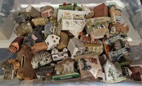 Quantity of Lilyput Lane house models and others to include Coalport, Mudlen End Studio, etc (1 box)