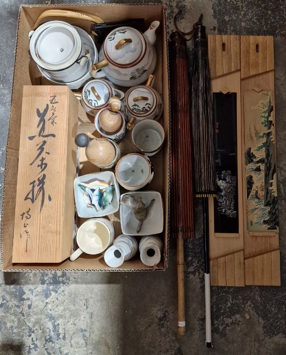 Nakusan Japan part tea service to include cups, saucers, side plates, milk jug, teapot, etc, a set - Image 4 of 4