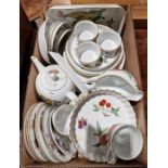 Quantity of Royal Worcester 'Evesham' pattern chinawares to include teapot, ramekins, flan dishes,