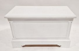 White painted pine coffer/blanket box