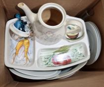 RC Japan part tea service to include teapot, side plates, cups and saucers, cream jug, etc, a