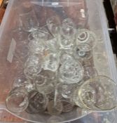 Quantity of glassware to include wine glasses, tankards, sherry glasses, etc (4 boxes)