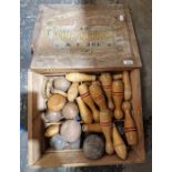 Vintage games set 'The Combination of Parlour Games', housed in original wooden box and containing