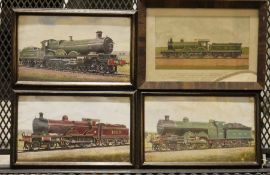 Collection of framed and glazed railwayana prints, early to mid 20th century, including The