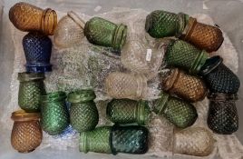 Large quantity of vintage coloured glass fairy light shades Condition Reportthere is one box and