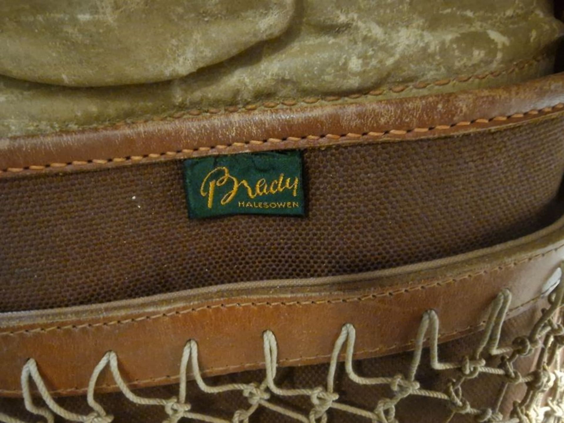 Brady canvas game bag, a shotgun cartridge belt and a vintage sheepskin coat (3) - Image 3 of 5