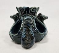 Lauder Barum pottery Arts and Crafts nightlight-vase, early 20th century, incised marks, of baluster