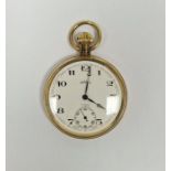Gradus 17 jewel Incabloc open face pocket watch, the circular enamel dial with Arabic numerals