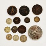 Various Coins, Roman including silver denarius of Vespasian together with 3 other ancient coins,