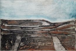 Peter Clough (b.1944) Collagraph 'Long Fell', AP original, signed and dated '07 lower right,