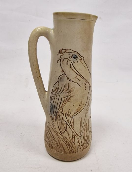 Martin Brothers stoneware tapering cylindrical jug, dated 1898, incised Martin Bros/London & - Image 3 of 46