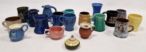 Collection of 19th-20th century Art Pottery coronation mugs, jugs, vases and related wares,