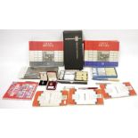 Quantity of GB commemorative stamps, 2 vols, album of first day covers, three old Ordnance Survey