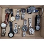 Quantity of gent's watches to include Lorus, Sekonda, Accurist and Casio