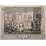 After William Hogarth (1697-1764)  Set of six engravings from the series Industry and Idleness