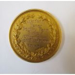 Gold 9ct medal awarded 1931 - 1932 to Manor Poultry Farm for first position in the light breeding