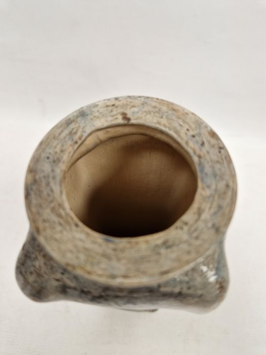 Martin Brothers stoneware aquatic vase of tapering square shouldered form, dated 1905, incised - Image 11 of 56