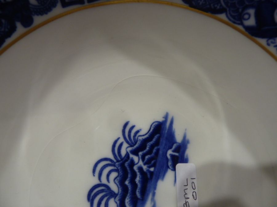 Staffordshire printed blue and white pearlware desk set and cover, circa 1820, together with various - Image 30 of 40