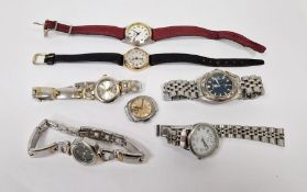 Gent's Sekonda stainless steel wristwatch, two Gucci lady's stainless steel wristwatches and