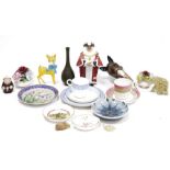 Assorted ceramics, including: a Royal Doulton figure of The Mayor, printed green marks, HN2286, a