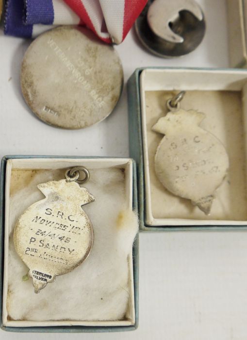 Collection of silver, silver gilt and enamel cycling medals, 1940's/50's and later (1 box) - Image 4 of 6