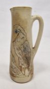Martin Brothers stoneware tapering cylindrical jug, dated 1898, incised Martin Bros/London &