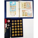 Collection of 23 tokens representing the XXIIIrd Olympiad Los Angeles 1984, some damage to the inner