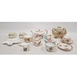Royal Worcester ivory ground Persian-style vase, a pink-ground part tea-service and other similar