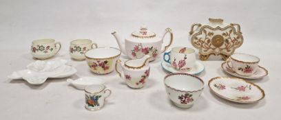 Royal Worcester ivory ground Persian-style vase, a pink-ground part tea-service and other similar