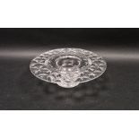 Stuart & Sons cut-glass posy bowl by Ludwig Kny, circa 1930s, etched marks and signature to base,