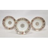 Three Sevres Hunting Service soup-plates from Louis Philippe's 'Service Ordinaire de