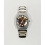 Sekonda 30 jewel automatic gentleman's wristwatch, the circular dial having baton hour markers, date