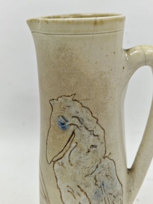 Martin Brothers stoneware tapering cylindrical jug, dated 1898, incised Martin Bros/London & - Image 7 of 46