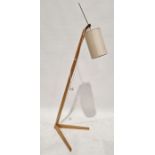 Beech standard lamp, h. 141cm