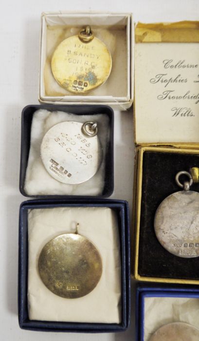 Collection of silver, silver gilt and enamel cycling medals, 1940's/50's and later (1 box) - Image 2 of 6