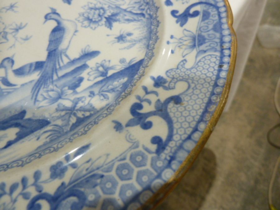 Staffordshire printed blue and white pearlware desk set and cover, circa 1820, together with various - Image 38 of 40