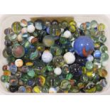 Large quantity of various glass marbles (3 boxes)