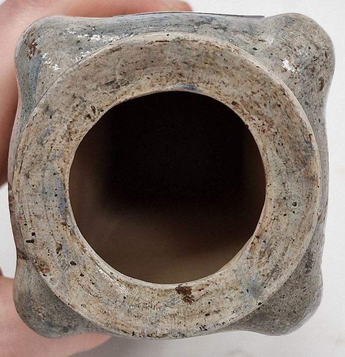 Martin Brothers stoneware aquatic vase of tapering square shouldered form, dated 1905, incised - Image 7 of 56