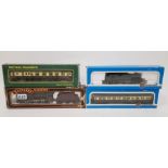 Two boxed 00 gauge locomotives to include Airfix 54150-1 Prairie Tank Locomotive 2-6-2 (G.W.R. Green