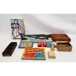 Vintage children's board games and books to include Waddington's Formula 1 card racing game, John