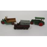 Dinky Toys diecast model cars to include 25s 6-Wheeled Covered Wagon, 27c Motorcart, 251 Aveling-