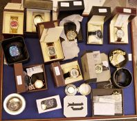 Collection of boxed gentleman's wristwatches, including examples by Earnshaw, GT Precision, a