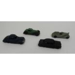 Dinky Toys diecast model cars to include 36b Bentley coupe, 39f Studebaker - dark blue body, Ford