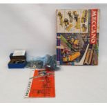 Meccano to include boxed 11010 No.1 clockwork  motor, Meccano No.3 highway vehicles set and