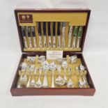 20th century canteen of silver-plated cutlery by Arthur Price of England, to include forks, knives