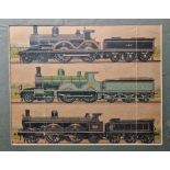 Large quantity of colour prints relating to trains (1 box)