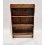 Oak open four-tier bookcase, 136cm x 83cm x 28cm