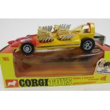 Four boxed Corgi Toys Whizzwheels diecast model cars to include 509 Porsche Targa 911s Police Car,