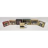 Seven miniature gift box sets to include four brandy bottle set, Irish whiskeys, ports, etc and a